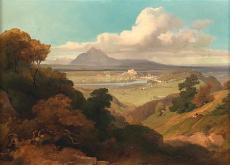 A View of Salzburg from the Gaisberg, in the Background the Hohenstaufen