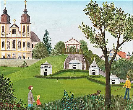 Sample artwork by Regine Dapra (Born 1929), known for painting - View similar artists and auction records