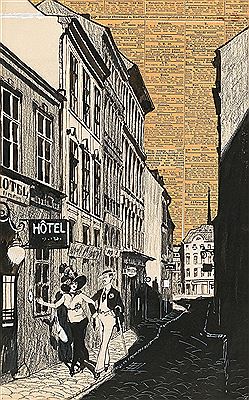 Straße", Illustration für "Die Muskete