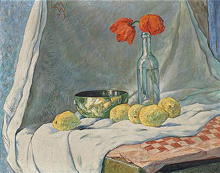 Stillleben mit Zitronen und Tulpen, um 1931