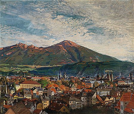 Blick auf Innsbruck von Hötting by Toni Kirchmayr - Auction record, sale price, and art valuation. Compare with similar artists and explore comparable artworks.