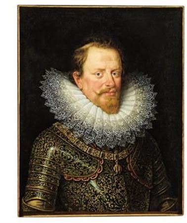 Portrait of Vincenzo Gonzaga, Duke of Mantua (1562–1612), wearing armour and the Order of the Golden Fleece