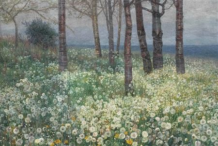 Löwenzahn im Dresdner Land, 1895 by Emilie Mediz-Pelikan - Auction record, sale price, and art valuation. Compare with similar artists and explore comparable artworks.