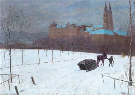 Winterlandschaft / Winterlandscape at Klosterneuburg