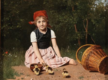 “Le piccole antre - The Little Ducks” by Giulio Del Torre - Auction record, sale price, and art valuation. Compare with similar artists and explore comparable artworks.