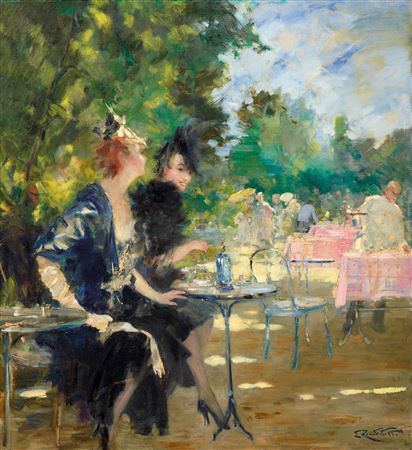 Tea Time by Ludovico Zambeletti - Auction record, sale price, and art valuation. Compare with similar artists and explore comparable artworks.