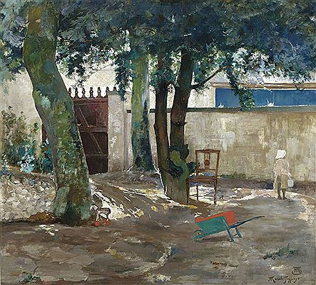 Sample artwork by Marcel Jefferys (1872 - 1924), known for genre, marine, landscape, and still life painting - View similar artists and auction records