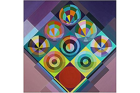 Sample artwork by Ray Gilles (1923 - 1997), known for abstract expressionism, painting - View similar artists and auction records