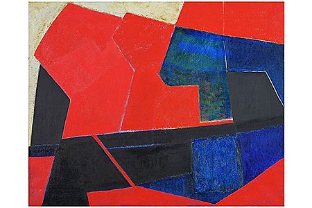 "Constructie met rood" by Noel Vermeulen - Auction record, sale price, and art valuation. Compare with similar artists and explore comparable artworks.