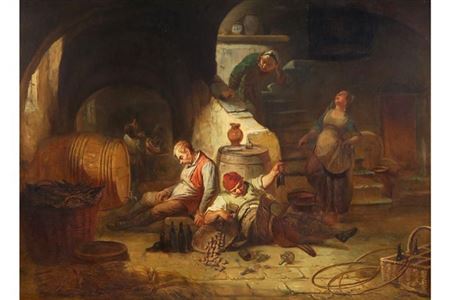 Sample artwork by Leopold Fischer (1814 - 1865), known for portrait, figure, miniature painting - View similar artists and auction records