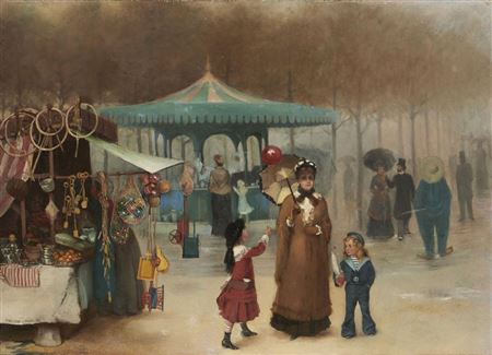 A Passing Mist on the Champ Elysses