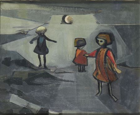 Children in a Moonlit Landscape