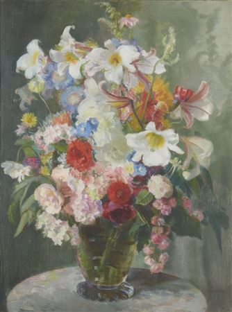 Sample artwork by Moyra Aloysius Barry (1886 - 1960), known for paintings of flowers, portraits and landscape - View similar artists and auction records