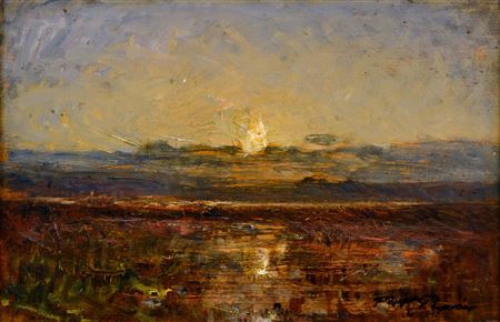 Sample artwork by Auguste Ravier (1814 - 1895), known for landscape, figure in landscape painting - View similar artists and auction records