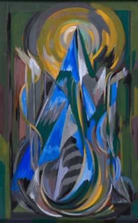Sample artwork by Rene Maria Burlet (1907 - 1994), known for abstract painting - View similar artists and auction records