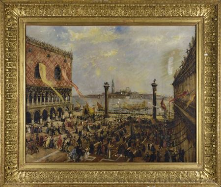 Le carnaval place Saint-Marc, Venise by Edouard-Jacques Dufeu - Auction record, sale price, and art valuation. Compare with similar artists and explore comparable artworks.