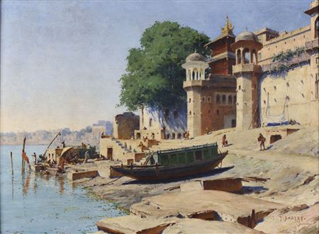 Les bords du Gange à Bénares