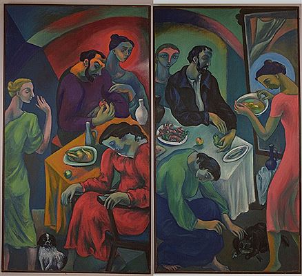 "Le repas" (pair)