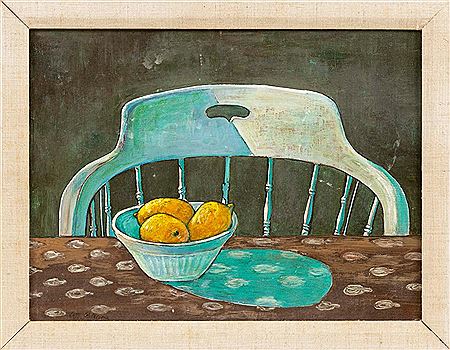 "'Still Life' Chair, + 3 Lemons in Bowl".