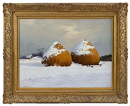 Sample artwork by George Harvey (1855 - 1930), known for landscape, marine, genre and miniature painting, etching - View similar artists and auction records