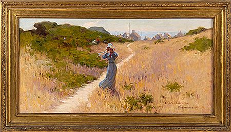 Sample artwork by Herbert Farnum (1866 - 1925), known for landscape, harbors, figure - View similar artists and auction records