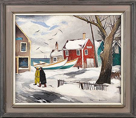 "Commercial Street In Winter, Provincetown".