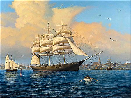 "Stag Hound at Boston 1850".