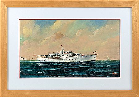 Portrait of the motor yacht Wilmar