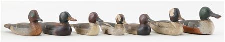 SEVEN MINIATURE WATERFOWL CARVINGS by William H Reinbold - Auction record, sale price, and art valuation. Compare with similar artists and explore comparable artworks.