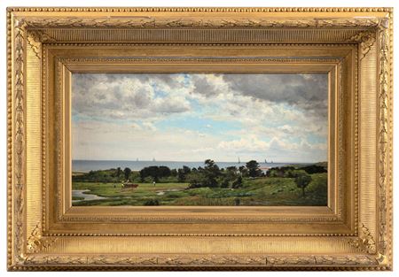 Sample artwork by Ernest Longfellow (1845 - 1921), known for landscape, marine, genre, portrait - View similar artists and auction records
