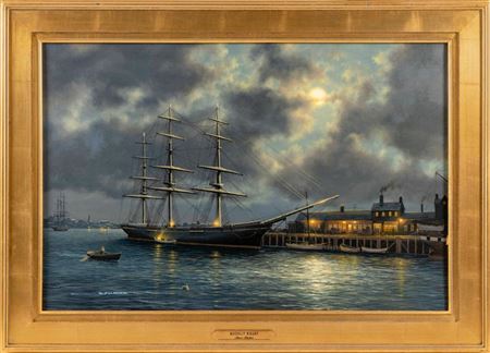 "Moonlit Wharf"