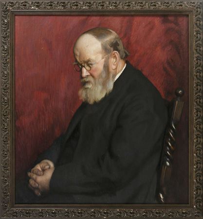Portrait Of A Seated Man With His Hands Clasped, Possibly Noted Landscape Architect Frederick Law Olmsted