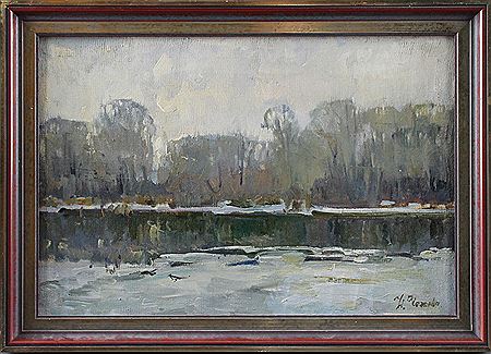 "Early spring / March on the river" by Natalja Alexandrowa Tschetschnewa - Auction record, sale price, and art valuation. Compare with similar artists and explore comparable artworks.