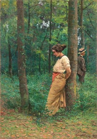 The engaged couple, 1905-06