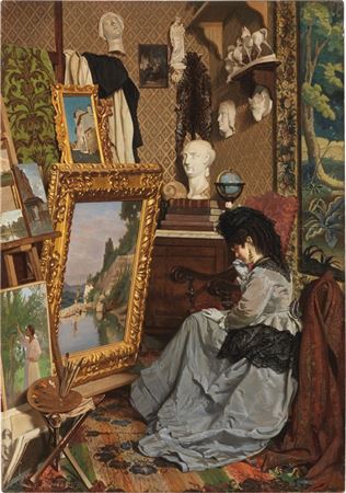 A Visit to My Studio (Waiting for the Painter), 1872