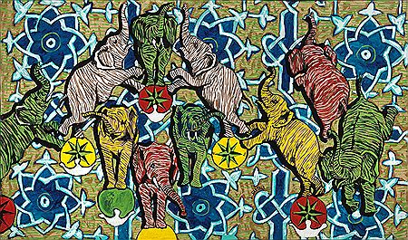 Elephant dance, 2001