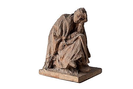 Thoughtful woman by Ettore Ferrari - Auction record, sale price, and art valuation. Compare with similar artists and explore comparable artworks.