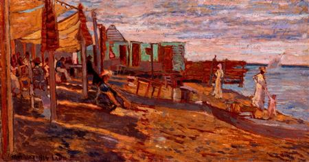 "Le lido all'Ardenza August 1912" , 1912-1916