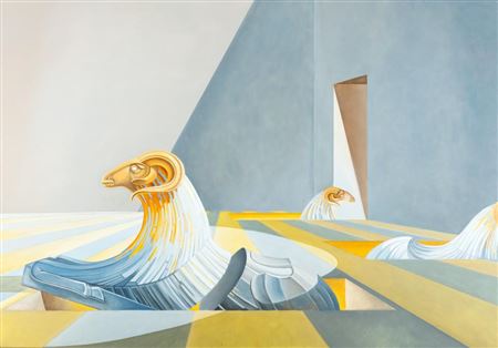 Sample artwork by Fabrizio Clerici (1913 - 1993), known for painting - View similar artists and auction records