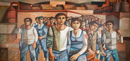 L'uscita dalla fabbrica