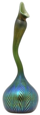 "Peacock" & "Gooseneck" Vase