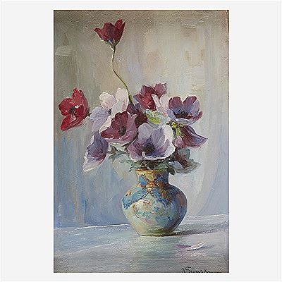 Floral Still Life with Poppies