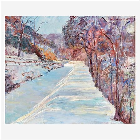 The Canal in Winter (The Towpath)