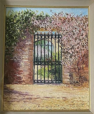''The Courtyard Gate at Osberstown House,''