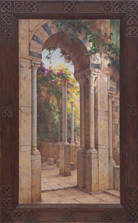 Arab Ruin in the Flowers, Tunis by Cécile- Augustine Bougourd - Auction record, sale price, and art valuation. Compare with similar artists and explore comparable artworks.