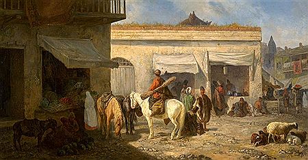 Market scene in Tiflis (Tiblisi), Georgia