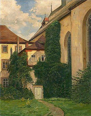 Im Garten der Abtei Corvey