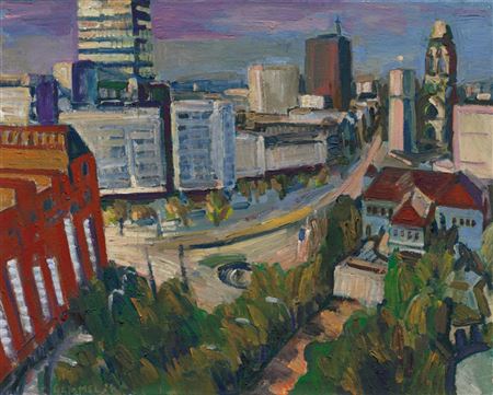 Fantasy architecture Berlin City West by Lothar Gemmel - Auction record, sale price, and art valuation. Compare with similar artists and explore comparable artworks.