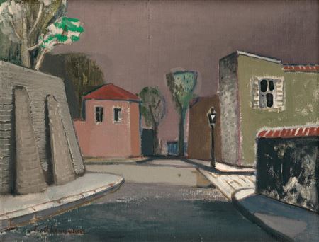 Verlassene südliche Straße by Ernst Schumacher - Auction record, sale price, and art valuation. Compare with similar artists and explore comparable artworks.
