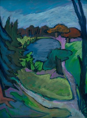 Sample artwork by Eva Boddinghaus (1911 - 2007), known for expressionist painting - View similar artists and auction records